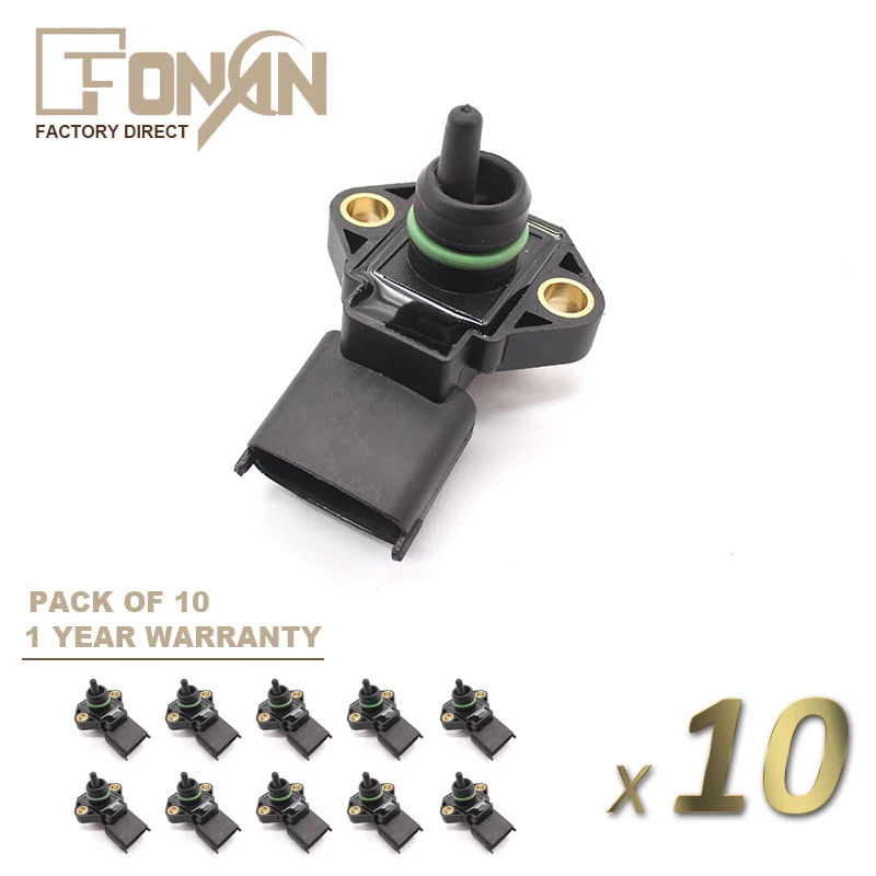 Датчик давления впускного коллектора MAP для Land Rover Discovery 2 Defender TD5 MHK100640 99455421 0281002205