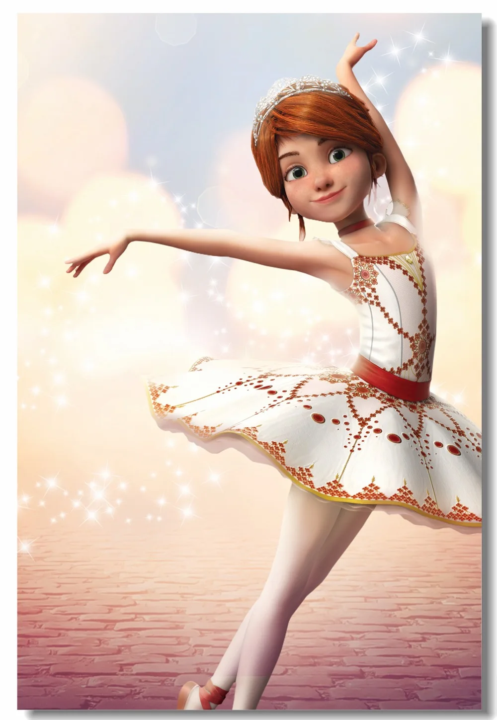 Пользовательская печать Настенный декор балерина поздравительная плакат