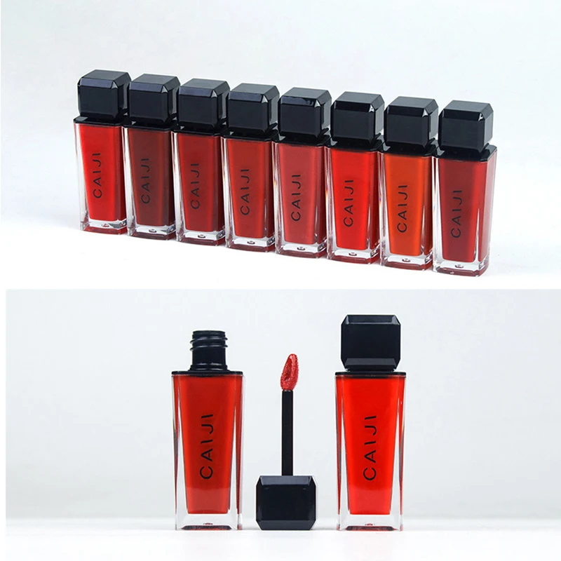 8 цветов Шарм губы Глянцевая жидкость Татуировка делает губная помада стойкая