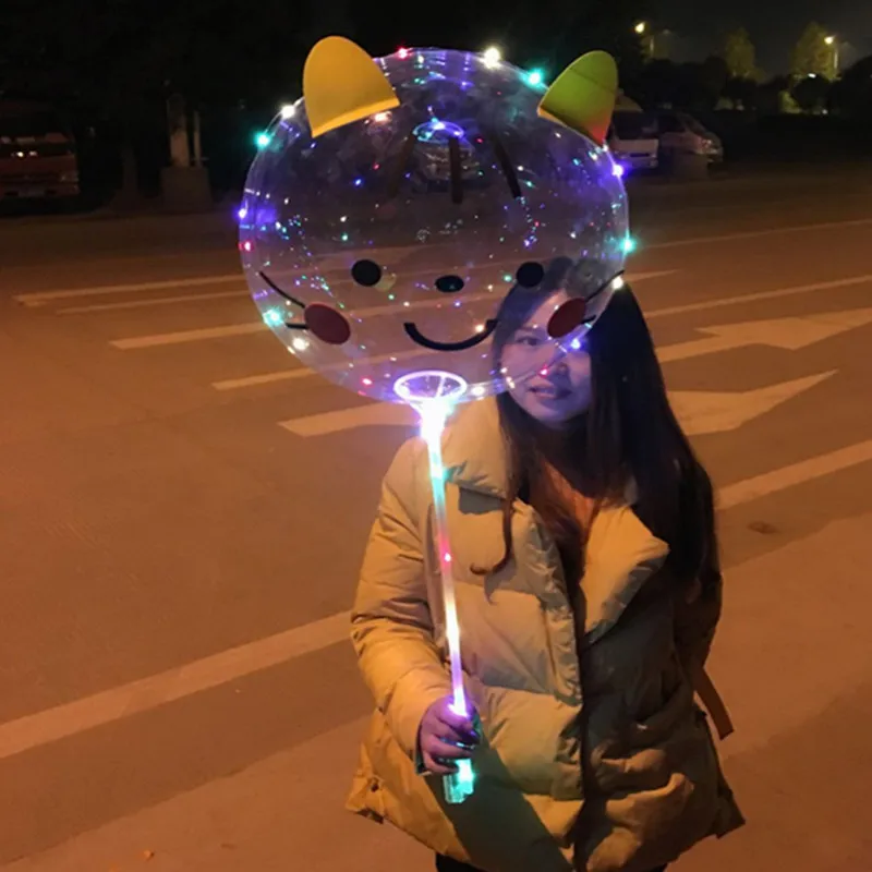 2018 Новый Стиль светодиодный воздушного шара Bobo ручной мультфильм Животные