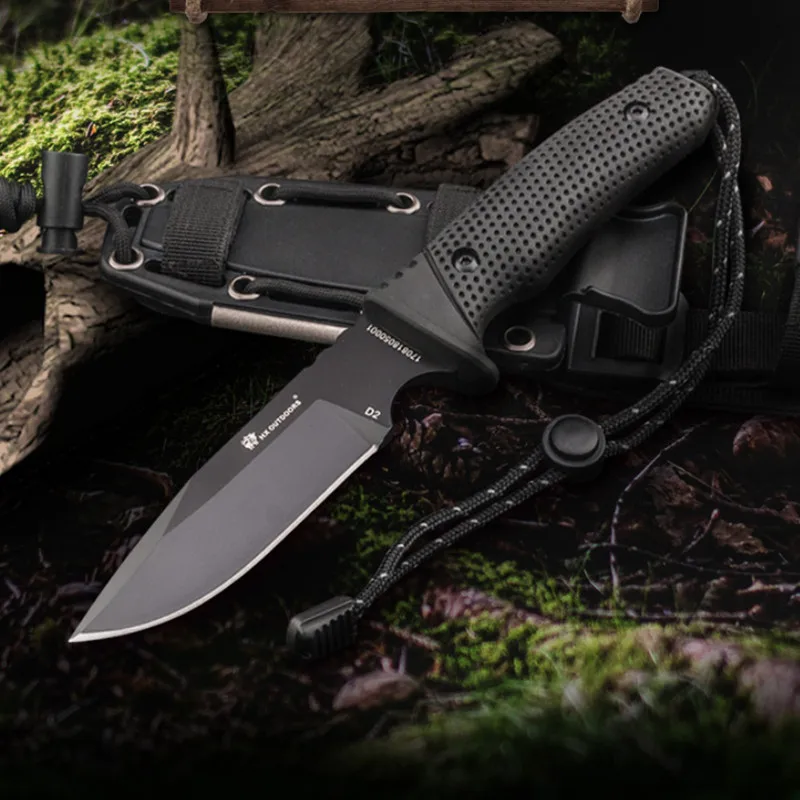 HX Outdoor Explorer нож для выживания с фиксированным лезвием D2 Военный в дикой природе