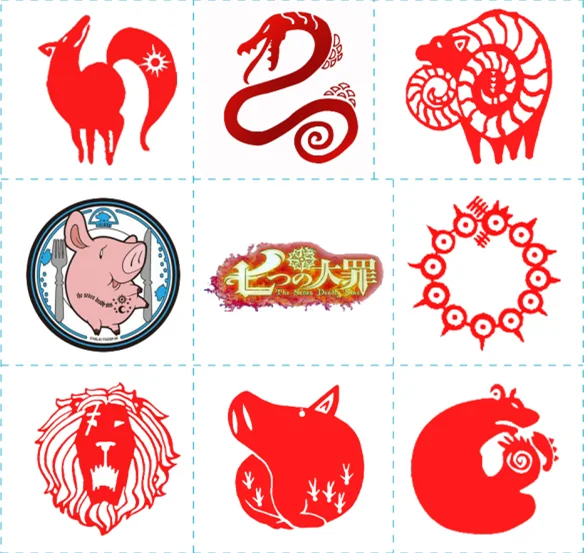 Игрушечная тату наклейка Семь смертных грехов|stickers stickers|sticker tatoosticker tattoo |