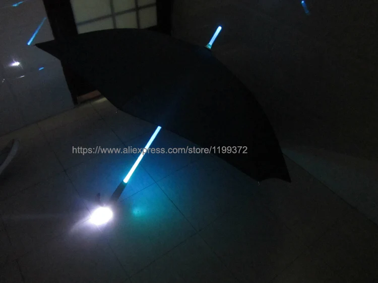 20 шт./лот светящийся Зонт с крутым лезвием светодиодная вспышка зонтик розовая