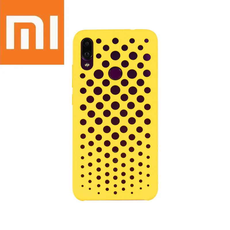 Жидкий силиконовый защитный чехол для Xiaomi Redmi Note 7 с отверстиями, защитный чехол для мобильного телефона с защитой от пота и скольжения