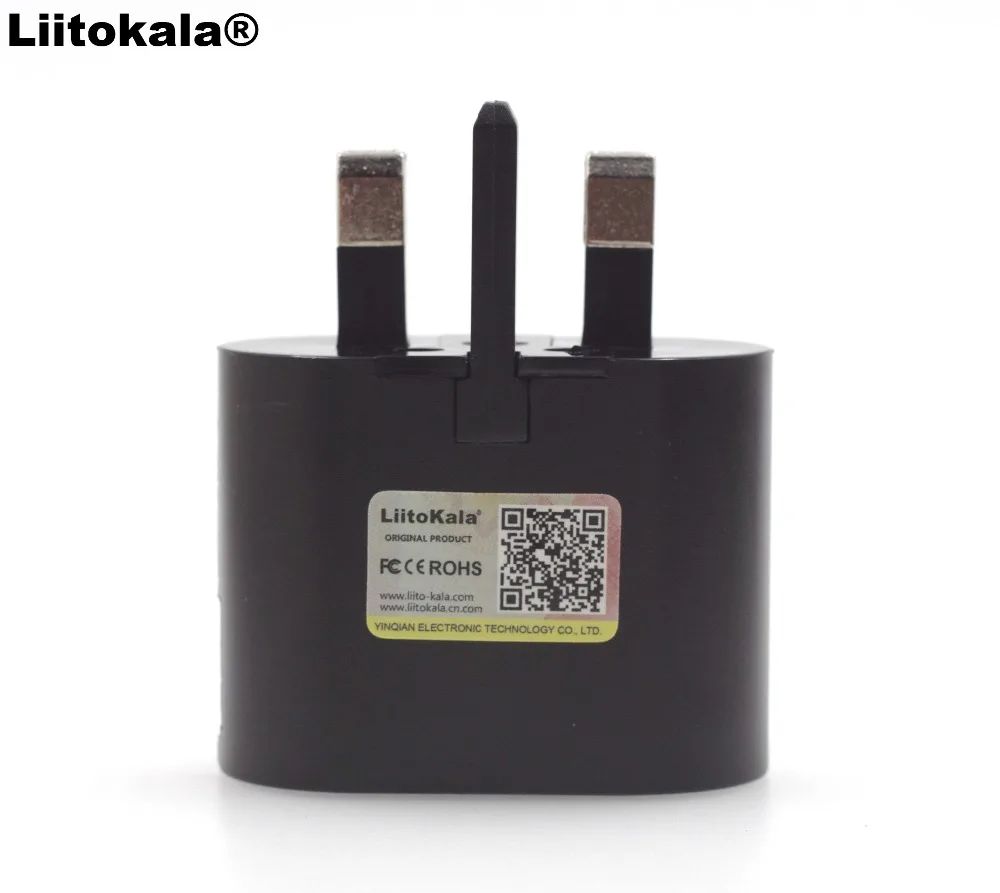 Liitokala 1A 2A USB портативная вилка Великобритании Lii100 Lii202 Lii402 зарядное устройство
