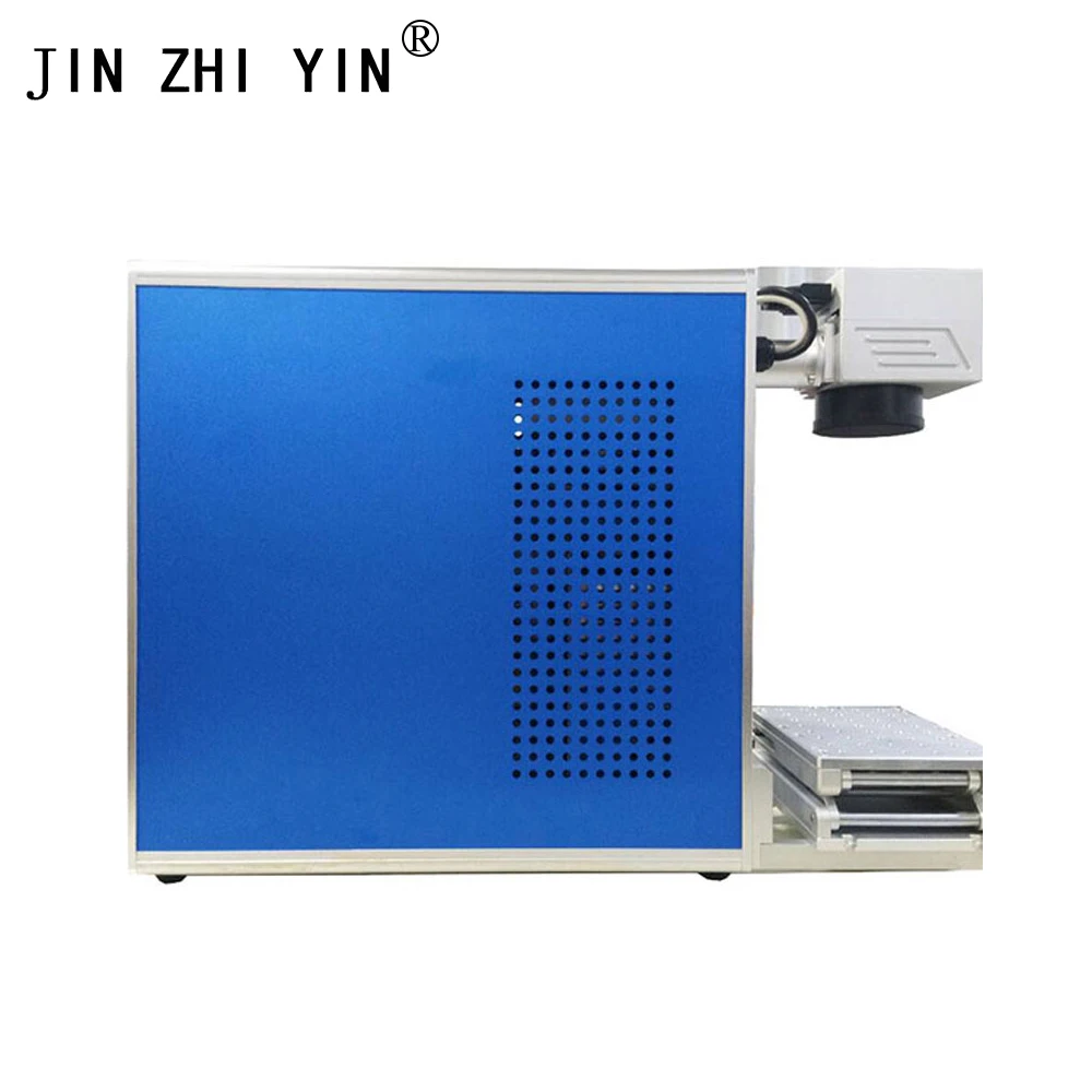 Портативная волоконная лазерная маркировочная машина 30 Вт с вращающимся