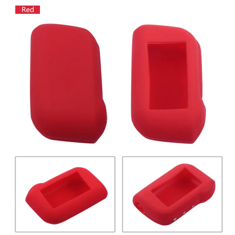 

Silicone Auto Key Case for Starline A93 A63 Russian Version Two Way Car Alarm LCD Remote Controller Keychain Fob Cover