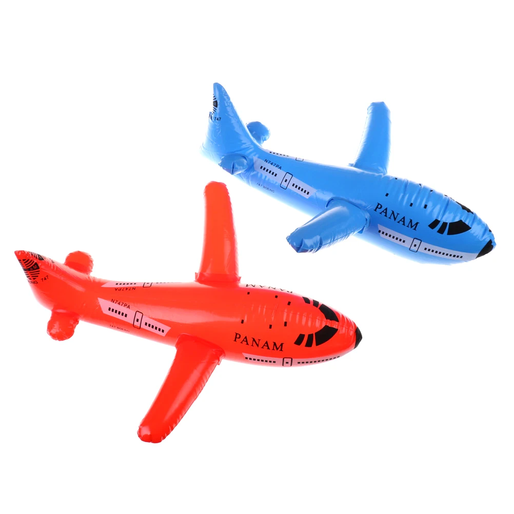 

1PCS PVC Plastic Ballon Kid Birthday Gift Classic Toys Balloons Planes Aircraft Cartoon Plane Inflatable Airliner Toys