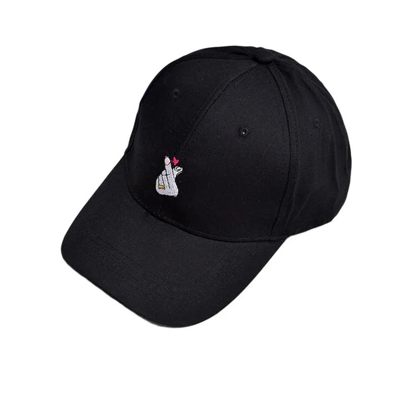 

HANGYUNXUANHAO 2019 Fashion Mens Womens Love At Finger Baseball Cap Adjustable Strapback Trucker Hats Summer Sunscreen Cap