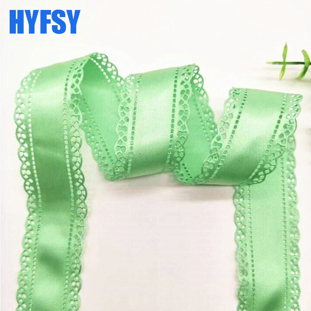 Hyfsy 10090 30 мм кружевная лента полый сделай сам головной убор 10 ярдов подарочная