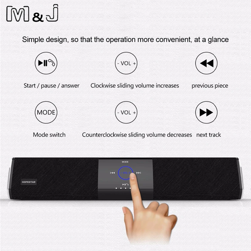 Беспроводная Bluetooth Колонка A3 20 Вт двойной сабвуфер громкий динамик для домашнего