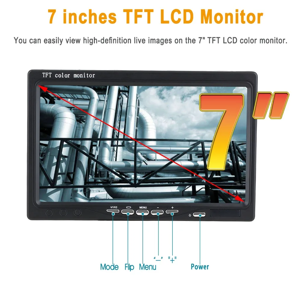 SYANSPAN 7 &quotмонитор 20/50/100 м внутритрубный инспекционный прибор видео Камера IP68 1000TVL