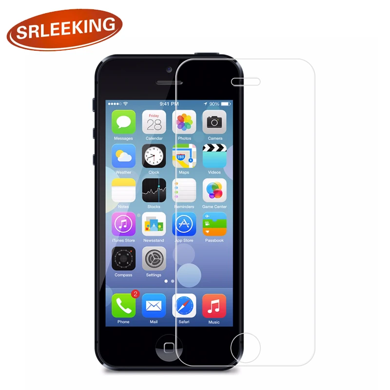 SRLEEKING для iPhone 5S Защитная пленка экрана из закаленного стекла iphone 4S 6 7 8 plus