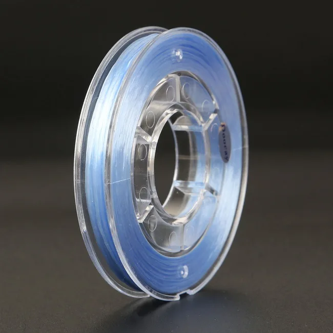 Light Blue Хорошее качество 40 м/рулон разные Прозрачные плоские ширина 0,8 мм сильный эластичный стрейч Бисероплетение проволочный Корд с резьбой Струны для DIY ювелирных изделий - Цвет: Light Blue
