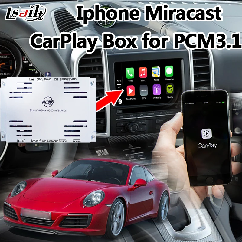 Plug& Play автоматический игровой адаптер для Porsche PCM 3,1 Cayenne Macan Panamera поддержка команды Siri, управление ручкой OEM