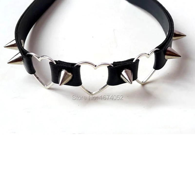 Колье чокер ручной работы в стиле панк Харадзюку металлическое колье с 3