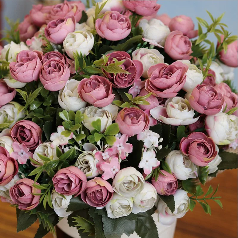 Европейский стиль высокого класса свадебный искусственный цветок голова чая