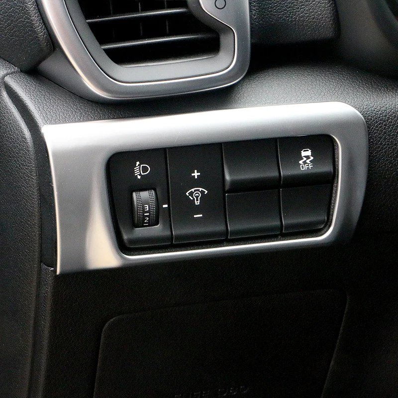

Car-styling ABS Headlight Switch Protective Trim Adjustment Decorative Cover For KIA Sportage 2016 2017 2018 2019