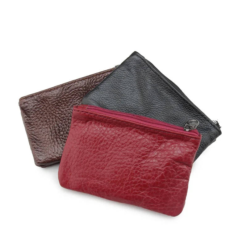 Модные двойные молнии мужские домохозяек бумажники для автомобильных ключей