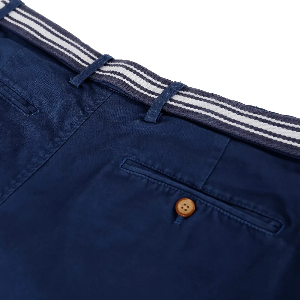 2017 Мужской ремень дизайн темно-синие летние по колено Шорты Брюки Модные