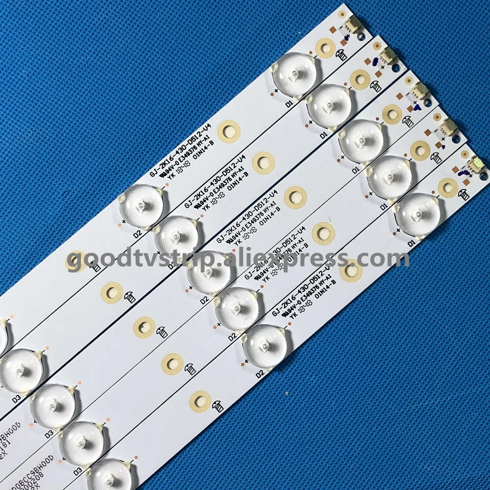 LED Backlight 12 Lamp For Phi lips 43&quotTV LB43014 V0_00 TPT430U3 EQLSJA.G 43PUS6501 43PUS6101 43PUS6201 43PUS7202 43PUH6101 | Лампы и