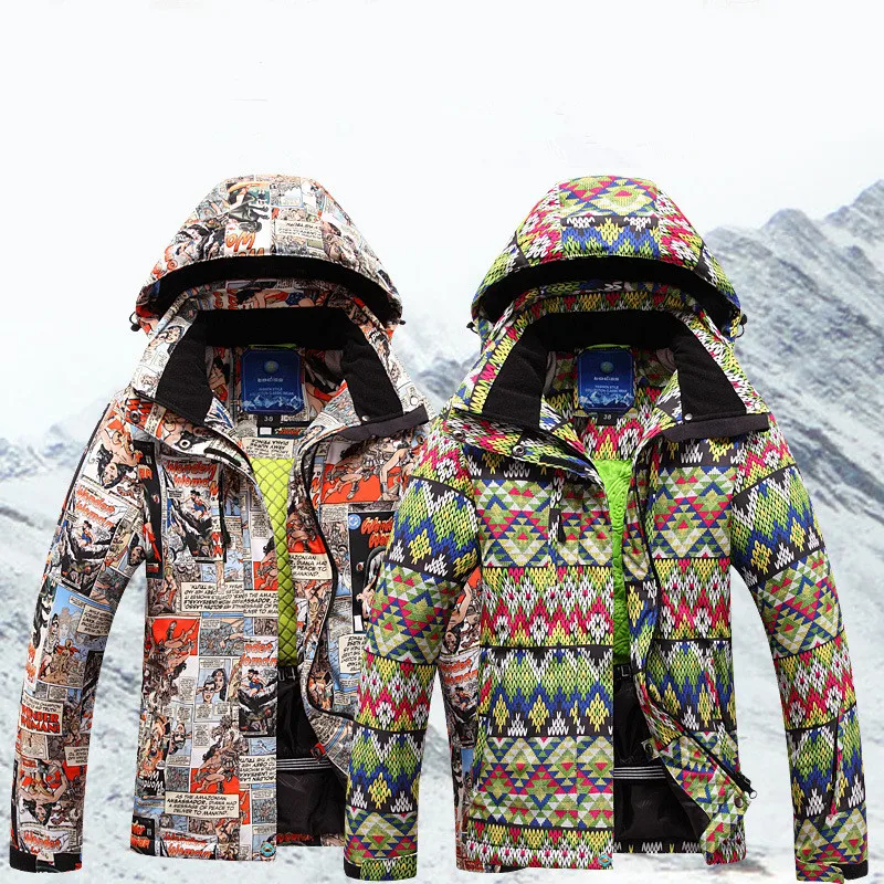 Зимняя куртка женская водонепроницаемая ветрозащитная для катания на лыжах и