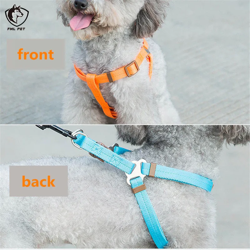 Нейлоновый Поводок FML для домашних питомцев комплект из шлейки и поводка