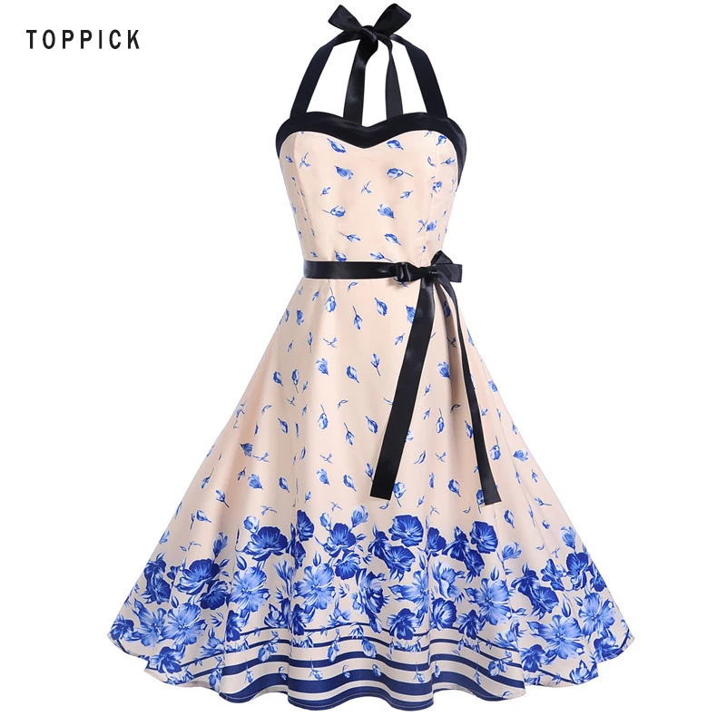 Женское богемное платье модное винтажное праздничное с цветочным принтом