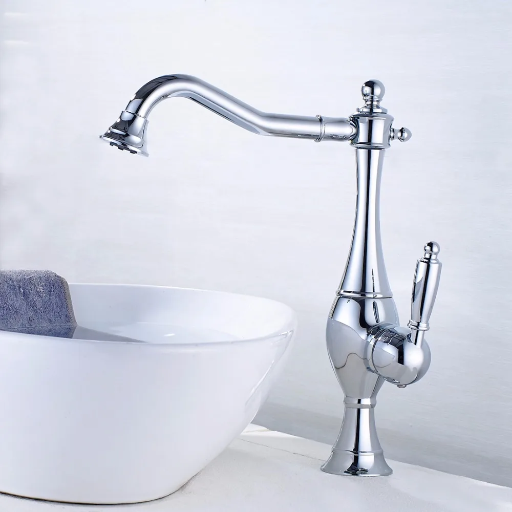 Смеситель для раковины с поворотом на 360 градусов 134 22 г|deck mounted|taps chinabasin faucet |
