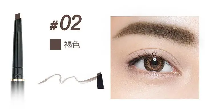 02 Eyebrow Pencil Microblading бровей ручка водонепроницаемый вилка кончик бровей Карандаш для татуировки длительный Профессиональный тонкий эскиз водостойкий гель для бровей карандаш - Цвет: 02 Eyebrow Pencil