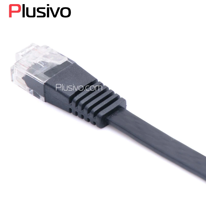Быстрая скорость 1 5 м футов Ethernet кабели плоский CAT5e UTP сетевой кабель RJ45 патч LAN