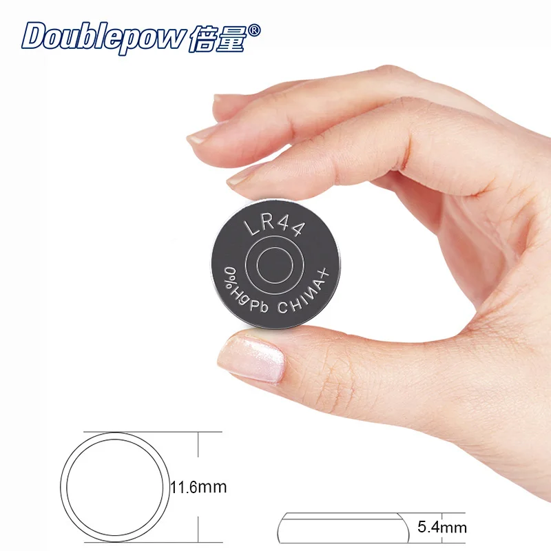 Качество 10 шт./1 карта doublepow dp-lr44 1.5 В литий кнопку Батарея монет ag13.ag76.357. gpa76 oem