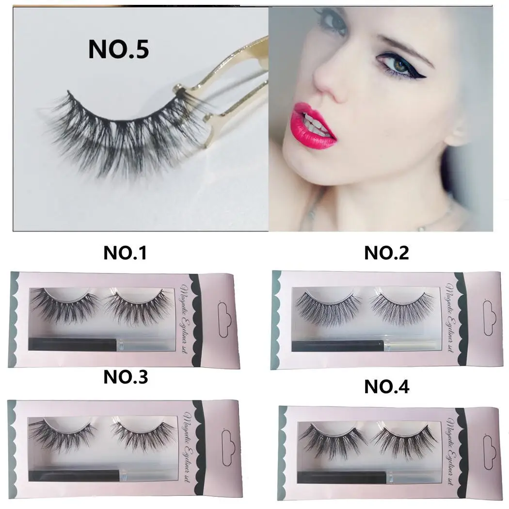 Make Up долговечный женский набор накладных ресниц чернила для лайнера одноцветные