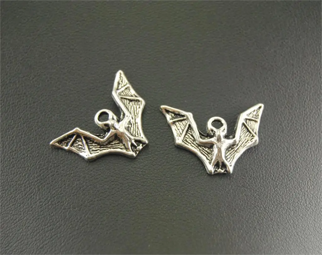 10 шт. серебристые летучая мышь|silver bat|charms jewelry makingsilver bat charms |