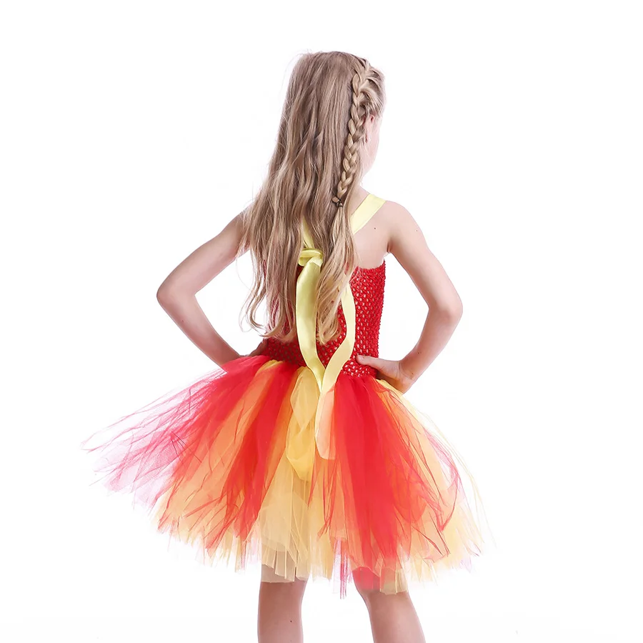 Red &amp Yellow Girls Baby Iron Man Tutu Dress Handmade Kids Superhero Tulle Halloween Birthday Party Prom Costume | Детская одежда и