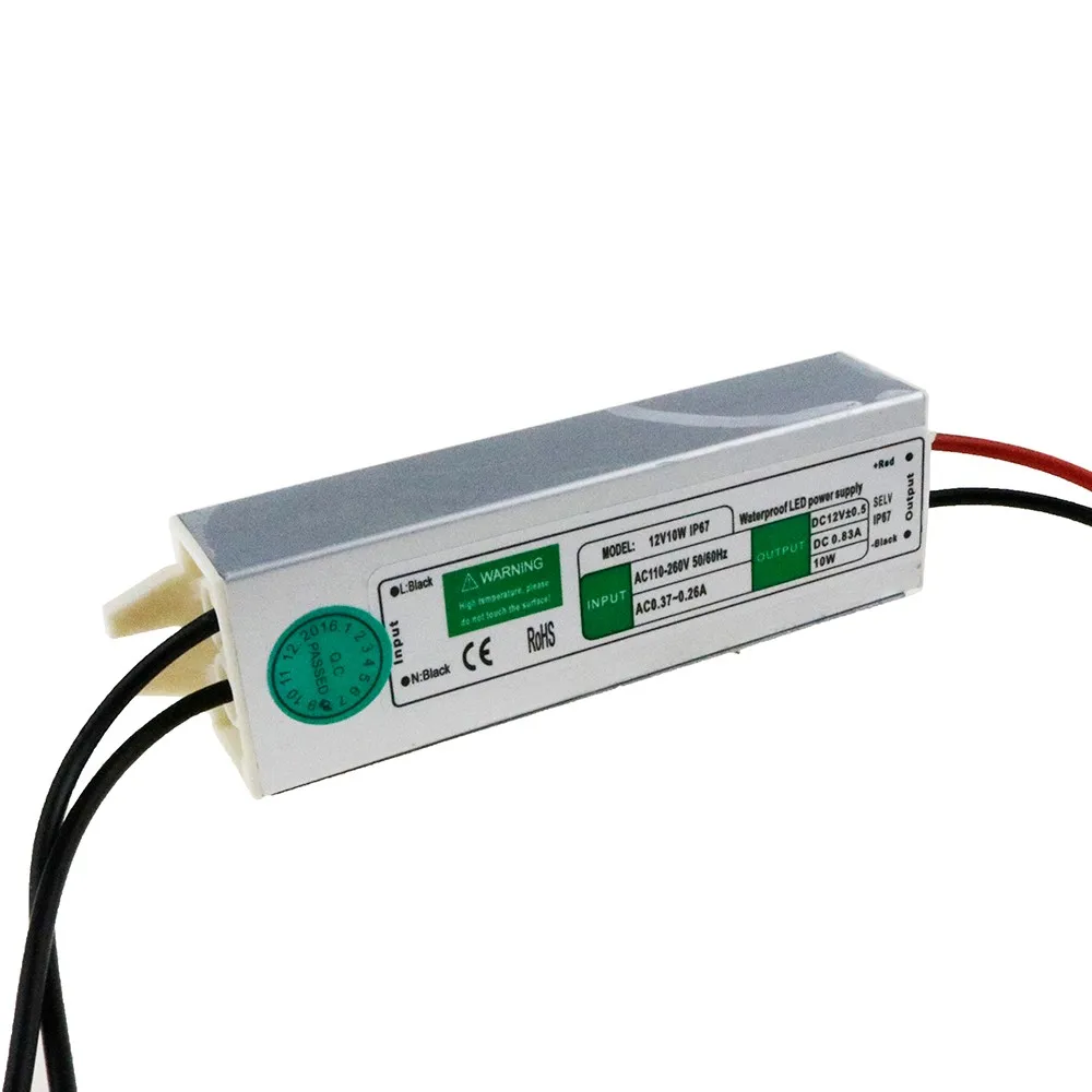 5 шт. Питание 12 v Светодиодный драйвер 10 Вт 0.8A светильник ing Трансформатор 110V 220V V