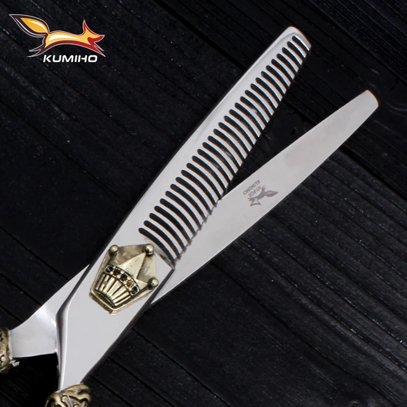 Бесплатная доставка 6 дюймовые ножницы для филировки волос KUMIHO с 30 зубцами правой