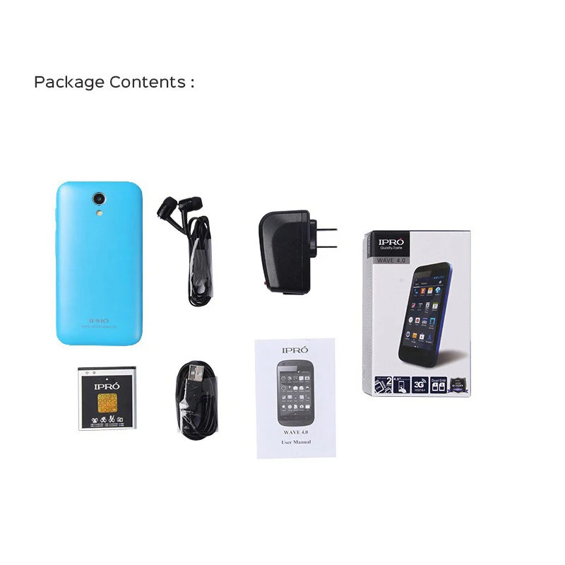 Оригинальный ipro MTK6572 Dual Core 2 г/3 г смартфон 4.0 дюймов Celular Android разблокировать