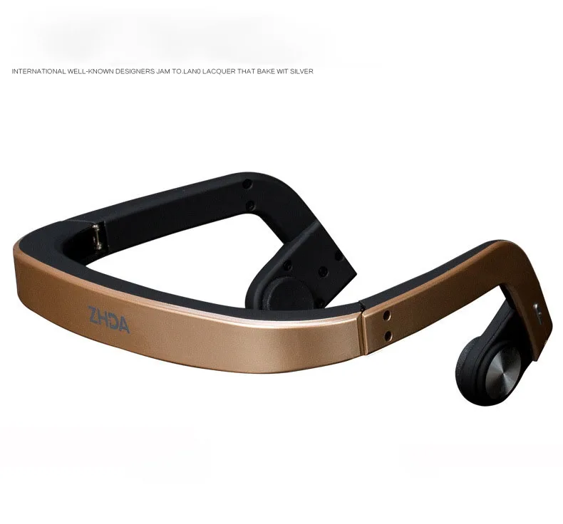 2015 new bone conduction bluetooth stereo headset folding flexible back-headphone anywhere anytime | Электроника