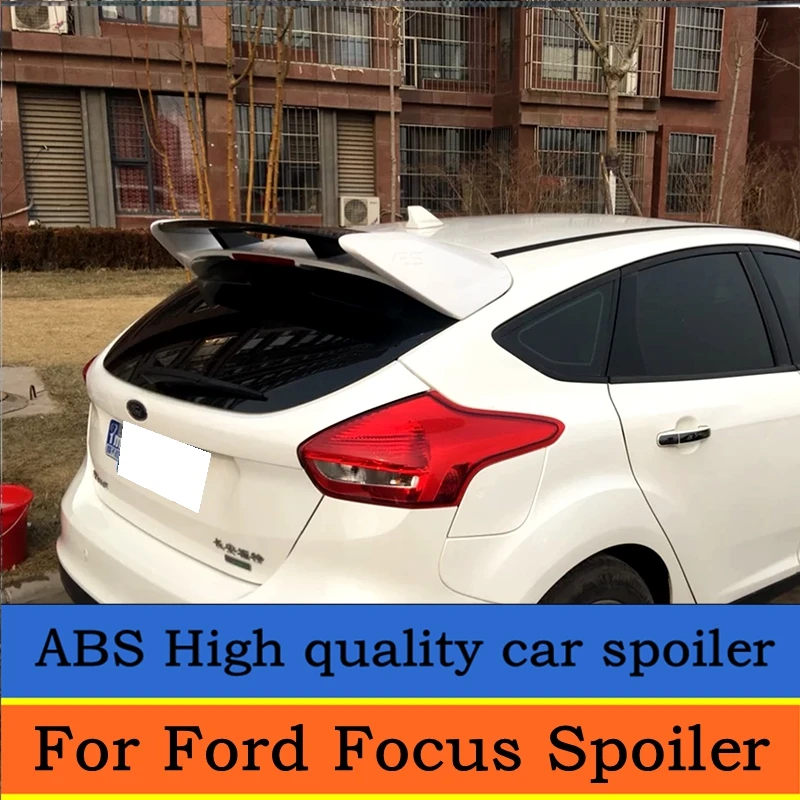 Для Ford Focus ST спойлер 2012-2015 высокое качество абс материал заднее крыло автомобиля