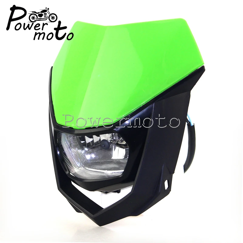 H4 12 в 35 Вт Enduro MX гоночные фары для кроссового мотоцикла внедорожная фара Kawasaki KX450F