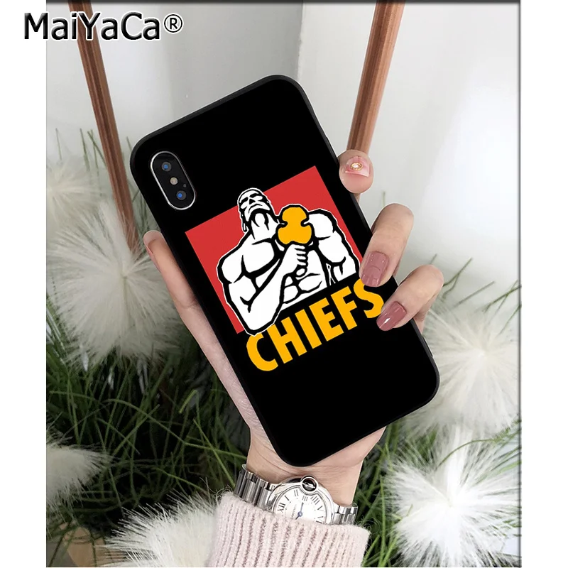 A3 MaiYaCa Kansas City Chief ТПУ Мягкие аксессуары для телефонов чехол для телефона для iPhone X XS MAX 6 6s 7 7plus 8 8Plus 5 5S SE XR - Цвет: A3