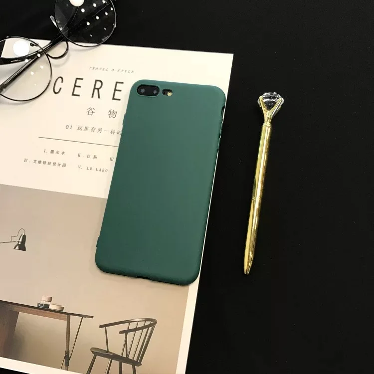 Простые однотонные Цвета Чехол для iphone7 7 плюс мобильный телефон Сумки и чехол Vivo