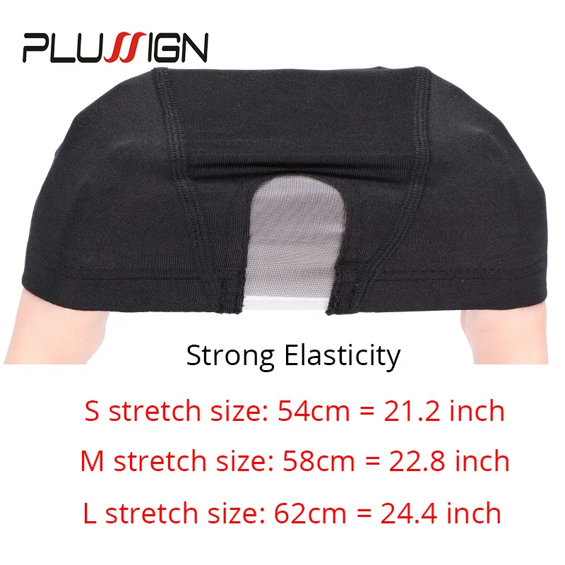 Plussign S/M/L черные сетки для волос 1 шт. u-часть парик шапки для изготовления парики дышащий спандекс купол шапки профессиональные инструменты для изготовления париков