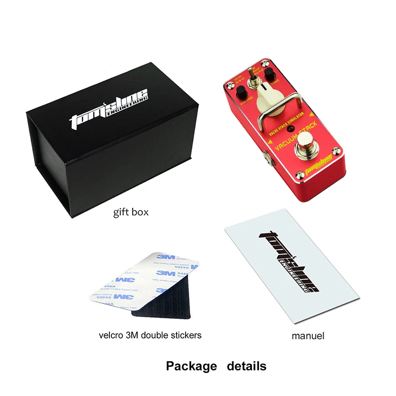 

AROMA AVS-3 Valve Stack Simulator Guitar Effect Pedal Tube Distortion Tone of a Valve Combo Amplifier Guitar Pedal True Bypass