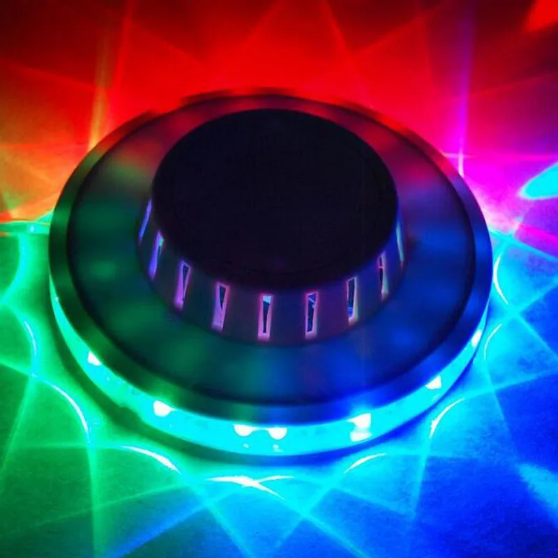 Светодиодный портативный лазерный сценический светильник UFO 9 Вт RGB 48 светодиодов