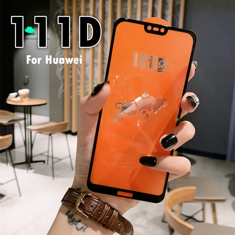 Полноэкранное защитное стекло 111D для huawei P20 P30 mate 10 20 lite Honor 10 Lite 8C 8X закаленное стекло P20 lite защитная пленка