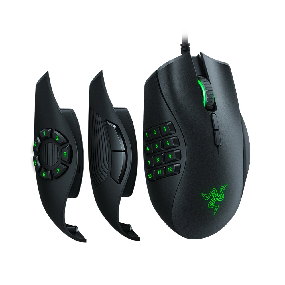 Игровая мышь Razer Naga проводная 16000 точек/дюйм оптический датчик Chroma RGB Lighting 2/7/12