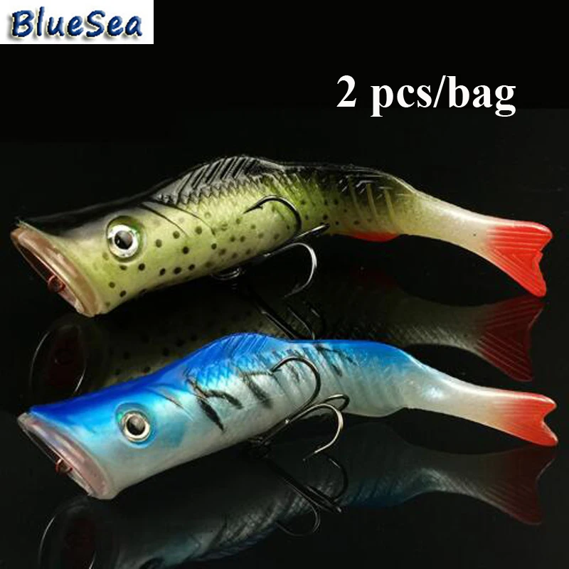 BlueSea 2 шт/пакет 11 5 см/17 г Большая дальность литья для рыбалки мягкий хвост жесткий