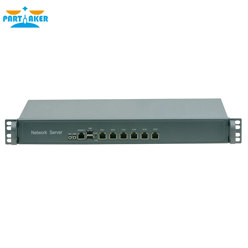 Причастник F4 Intel Celeron 3855U pfsense брандмауэр дешевый мини сервер компьютер с 6 intel 1000M LAN